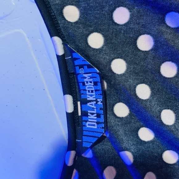 Diklakedem polka dots black & white dress size M - Picture 5 of 5